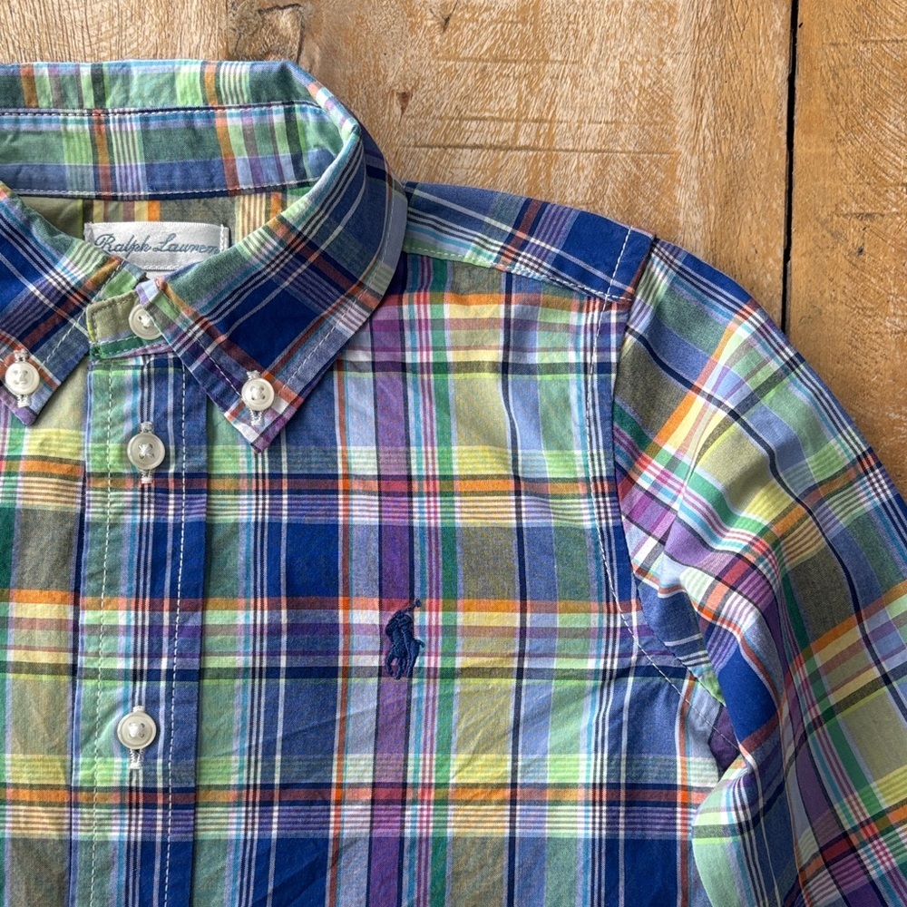 Ralph Lauren Boys Plaid Shirt 24m